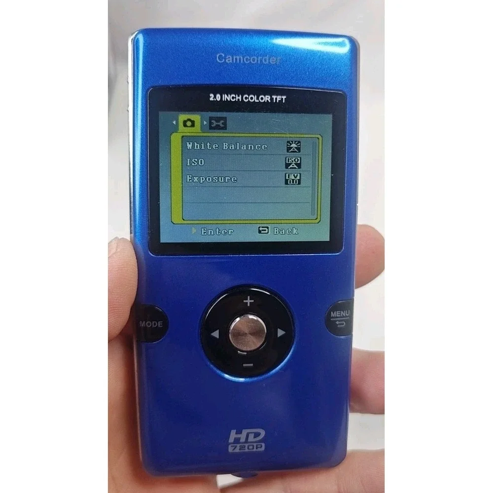 Sylvania HD1Z HD Digital Video Camera Camcorder Blue 720p Y2K Digicam Tested Box